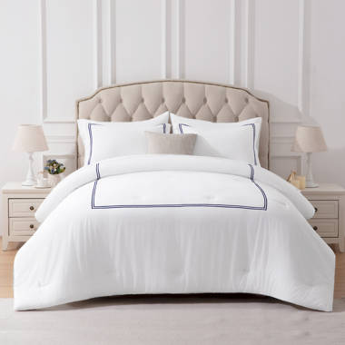 Vera Wang Zig Zag White Reversible Modern & Contemporary Comforter